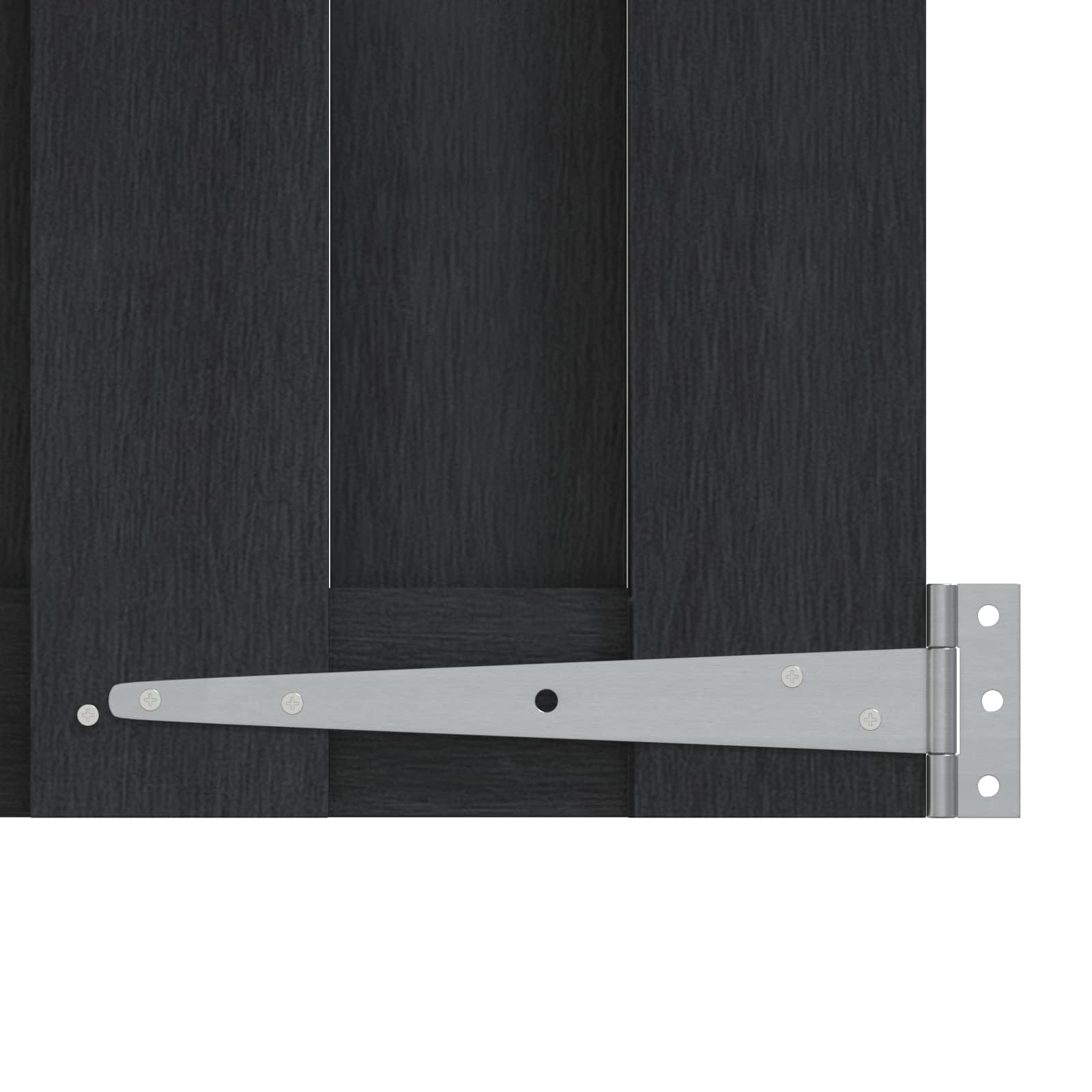 Cancello da Giardino WPC e Alluminio 100 x 112 cm Nero