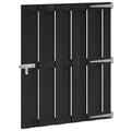 Cancello da Giardino WPC e Alluminio 100 x 112 cm Nero