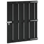 Cancello da Giardino WPC e Alluminio 100 x 112 cm Nero