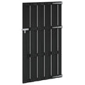 Cancello da Giardino 100 x 180 cm WPC e Alluminio Nero
