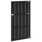 Cancello da Giardino 100 x 180 cm WPC e Alluminio Nero