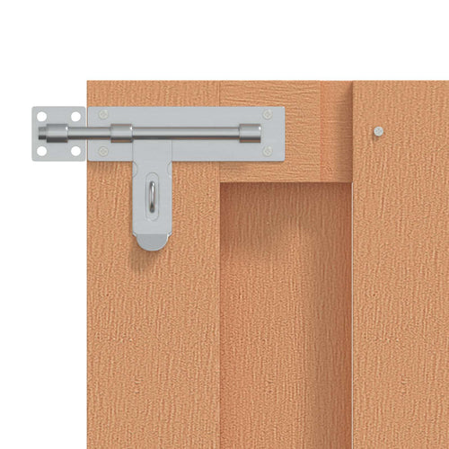 Cancello da giardino 100 x 60 cm WPC e alluminio marrone