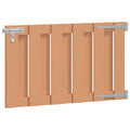 Cancello da giardino 100 x 60 cm WPC e alluminio marrone