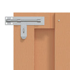 Cancello da Giardino 100 x 80 cm WPC e Alluminio Marrone
