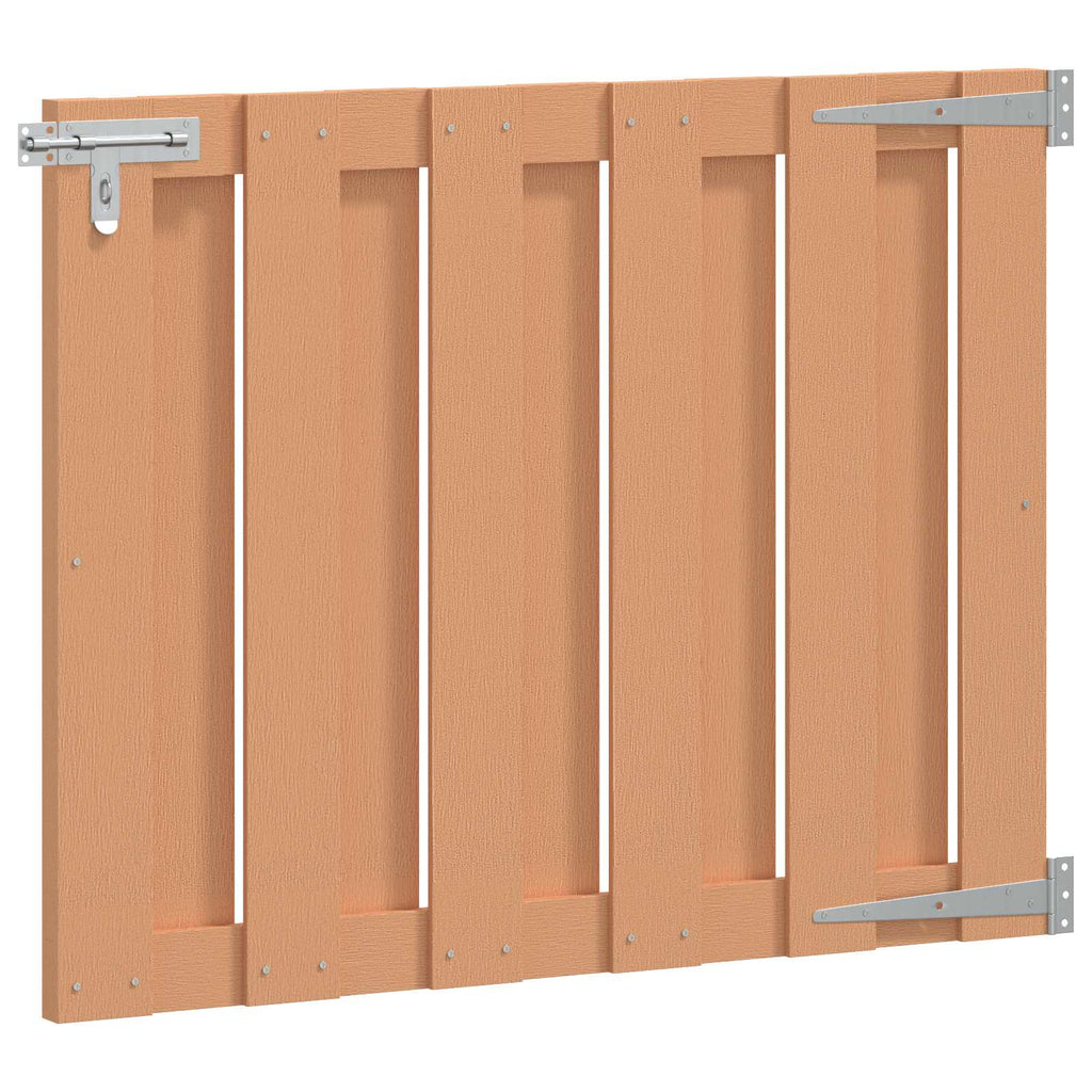 Cancello da Giardino 100 x 80 cm WPC e Alluminio Marrone