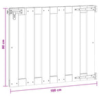 Cancello da Giardino 100 x 80 cm WPC e Alluminio Marrone