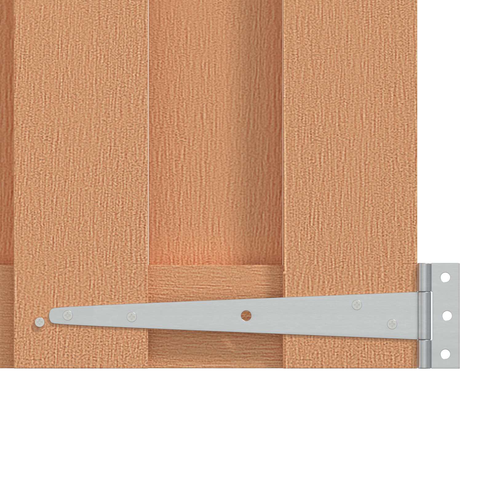Cancello da giardino 100 x 100 cm WPC e Alluminio Marrone