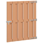 Cancello da Giardino 100 x 112 cm WPC e Alluminio Marrone