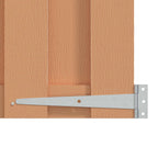 Cancello da giardino 100 x 180 cm WPC e alluminio marrone