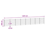 Pannello di Recinzione 8 pz WPC e Alluminio Marrone