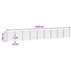 Pannello di Recinzione 9 pcs WPC e Alluminio Marrone