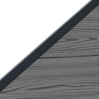 Pannello di Recinzione 6 pezzi WPC e Alluminio Grigio