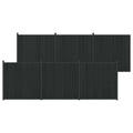 Pannello di Recinzione 6 pcs WPC e Alluminio Nero