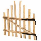 Cancello della recinzione arcuato in legno di nocciolo 100 x 90 cm