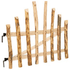 Cancello della recinzione arcuato in legno di nocciolo 100 x 90 cm