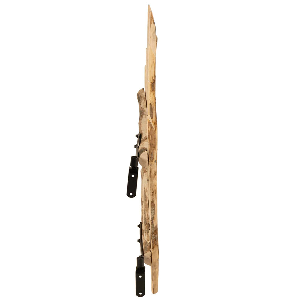Cancello della recinzione arcuato in legno di nocciolo 100 x 90 cm