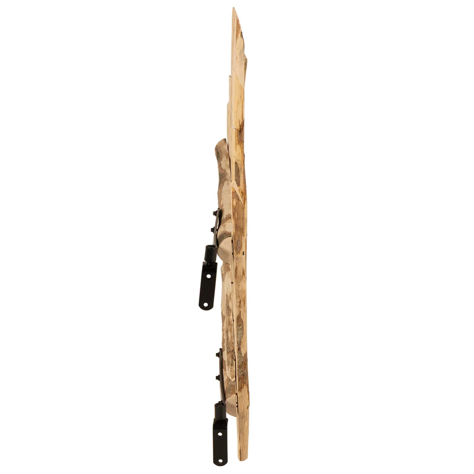 Cancello della recinzione arcuato in legno di nocciolo 100 x 90 cm