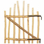 Cancello della recinzione arcuato in legno di nocciolo 100 x 120 cm
