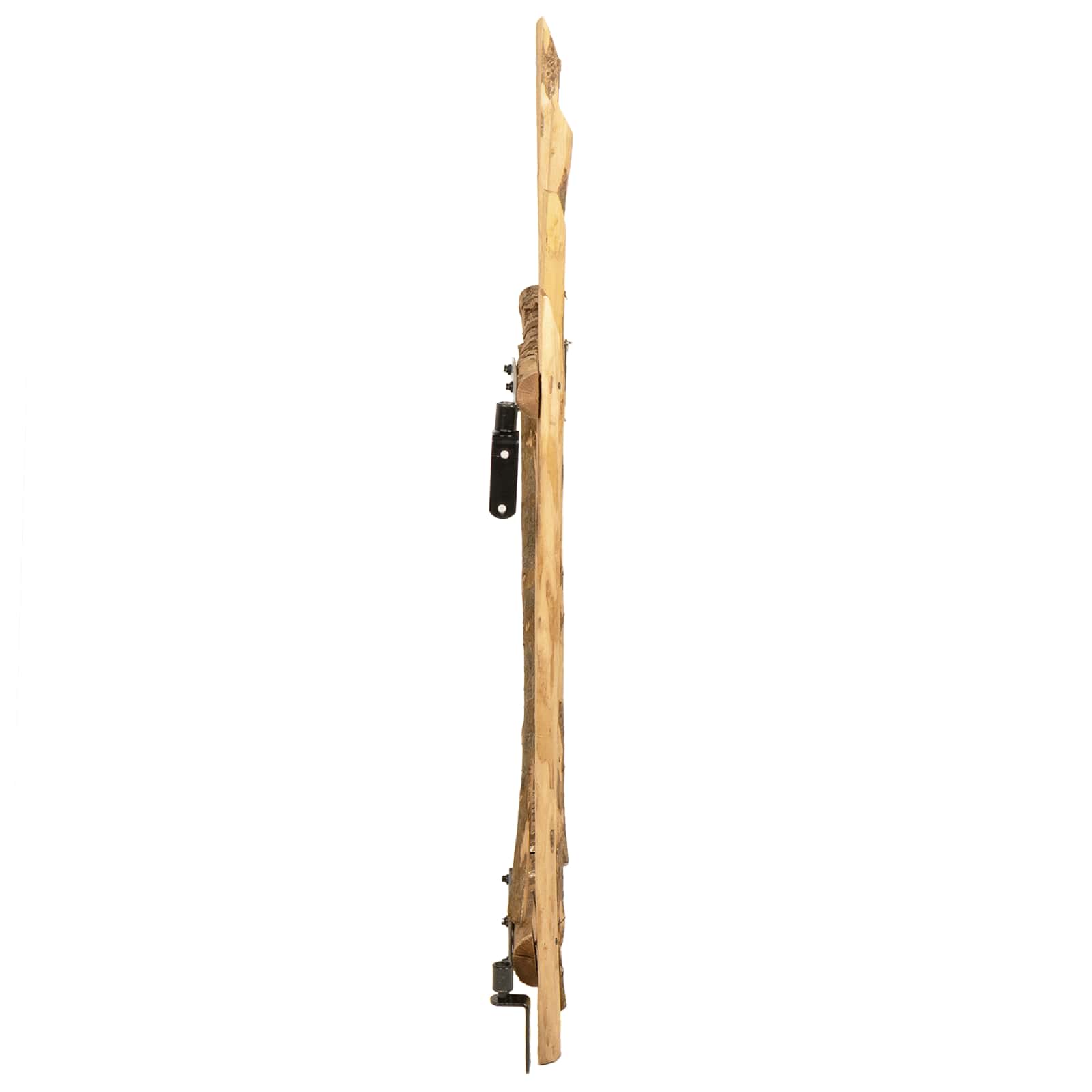 Cancello della recinzione arcuato in legno di nocciolo 100 x 120 cm