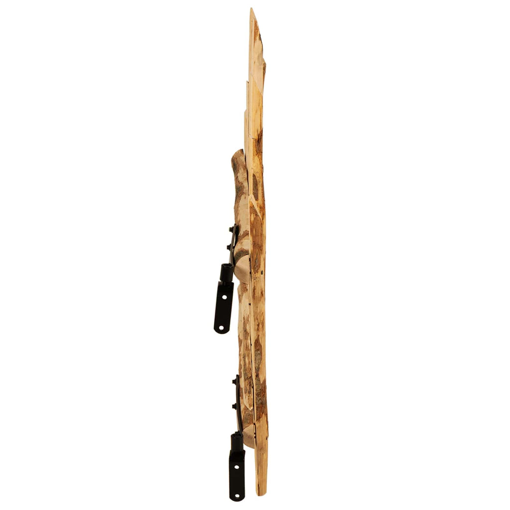 Cancello della recinzione arcuato in legno di nocciolo 100 x 90 cm