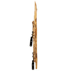 Cancello della recinzione arcuato in legno di nocciolo 100 x 90 cm