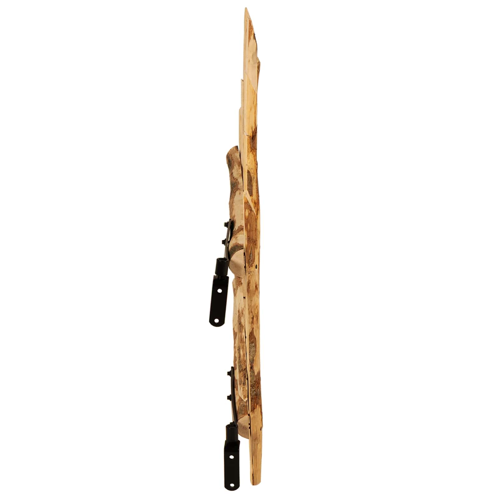 Cancello della recinzione arcuato in legno di nocciolo 100 x 90 cm
