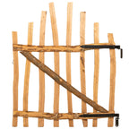 Cancello della recinzione arcuato in legno di nocciolo 100 x 120 cm