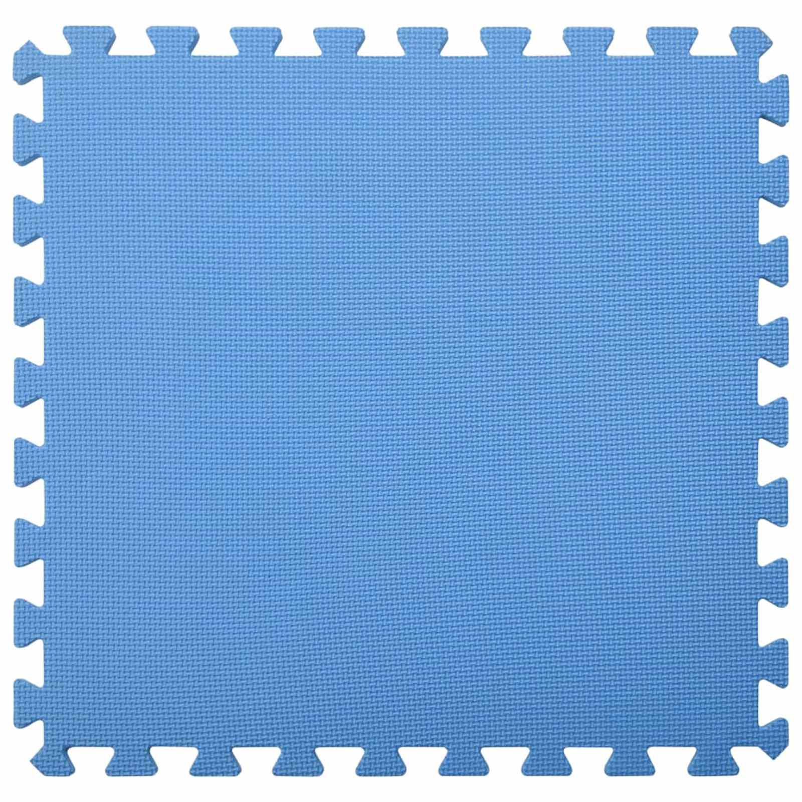 Tappetino per piscina 6 pezzi blu 2,16 m² schiuma EVA