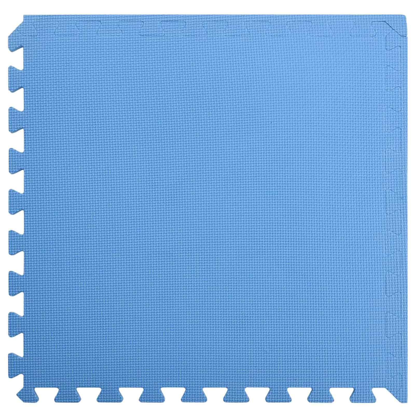 Tappetino per piscina 6 pezzi blu 2,16 m² schiuma EVA