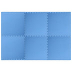 Tappetino per piscina 6 pezzi blu 2,16 m² schiuma EVA