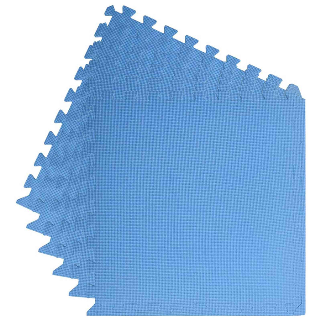 Tappetino per piscina 6 pezzi blu 2,16 m² schiuma EVA