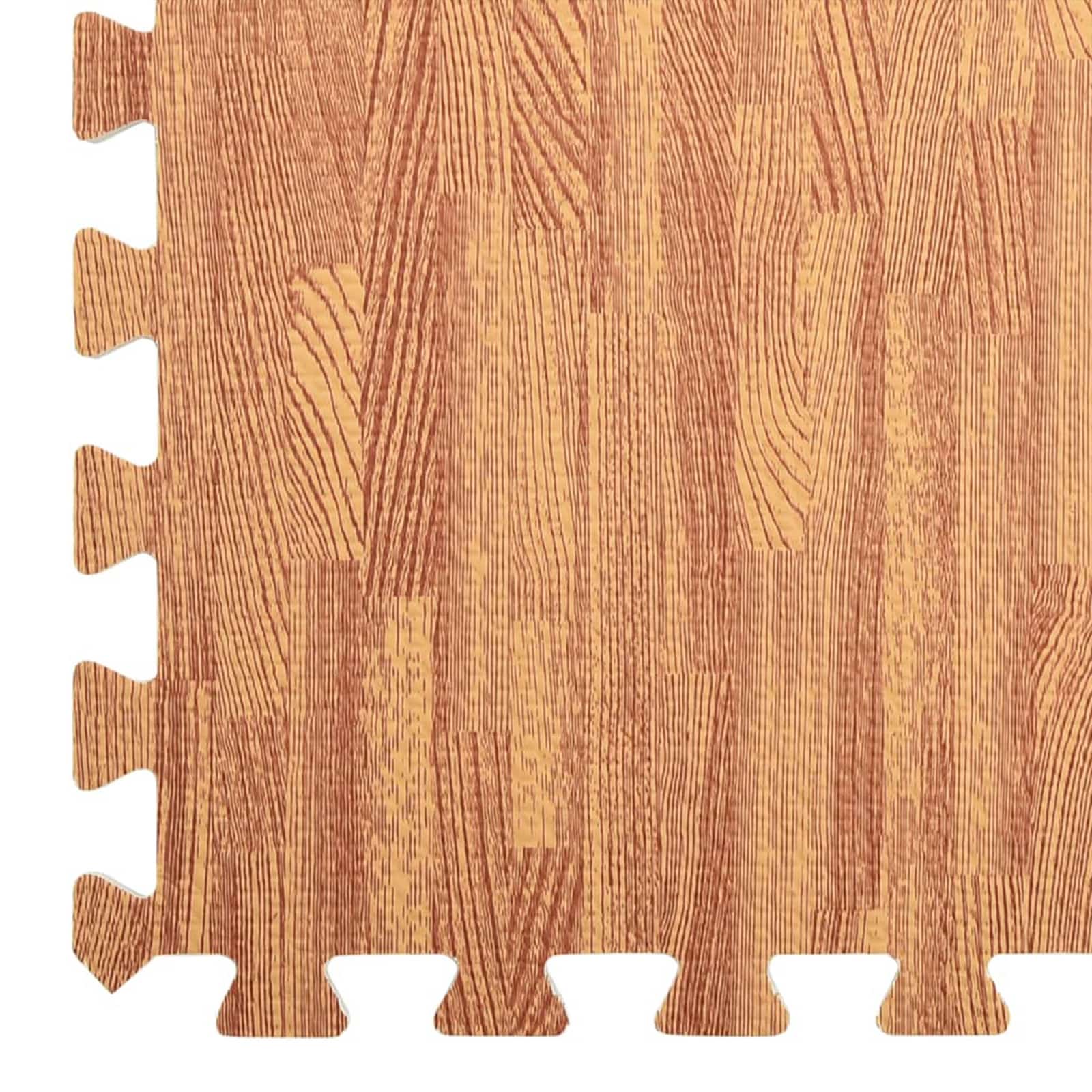 Tappetino per piscina 6 pezzi legno 4,32 ㎡ schiuma EVA
