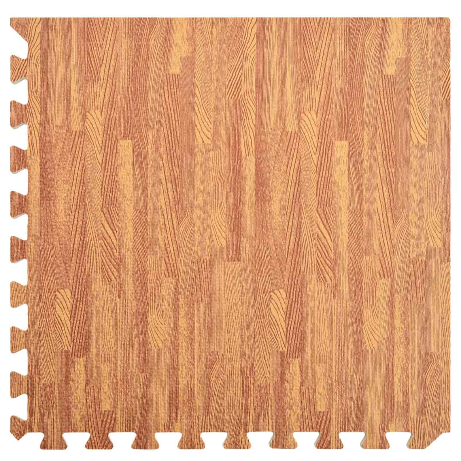 Tappetino per piscina 6 pezzi legno 4,32 ㎡ schiuma EVA