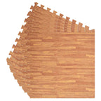 Tappetino per piscina 6 pezzi legno 4,32 ㎡ schiuma EVA