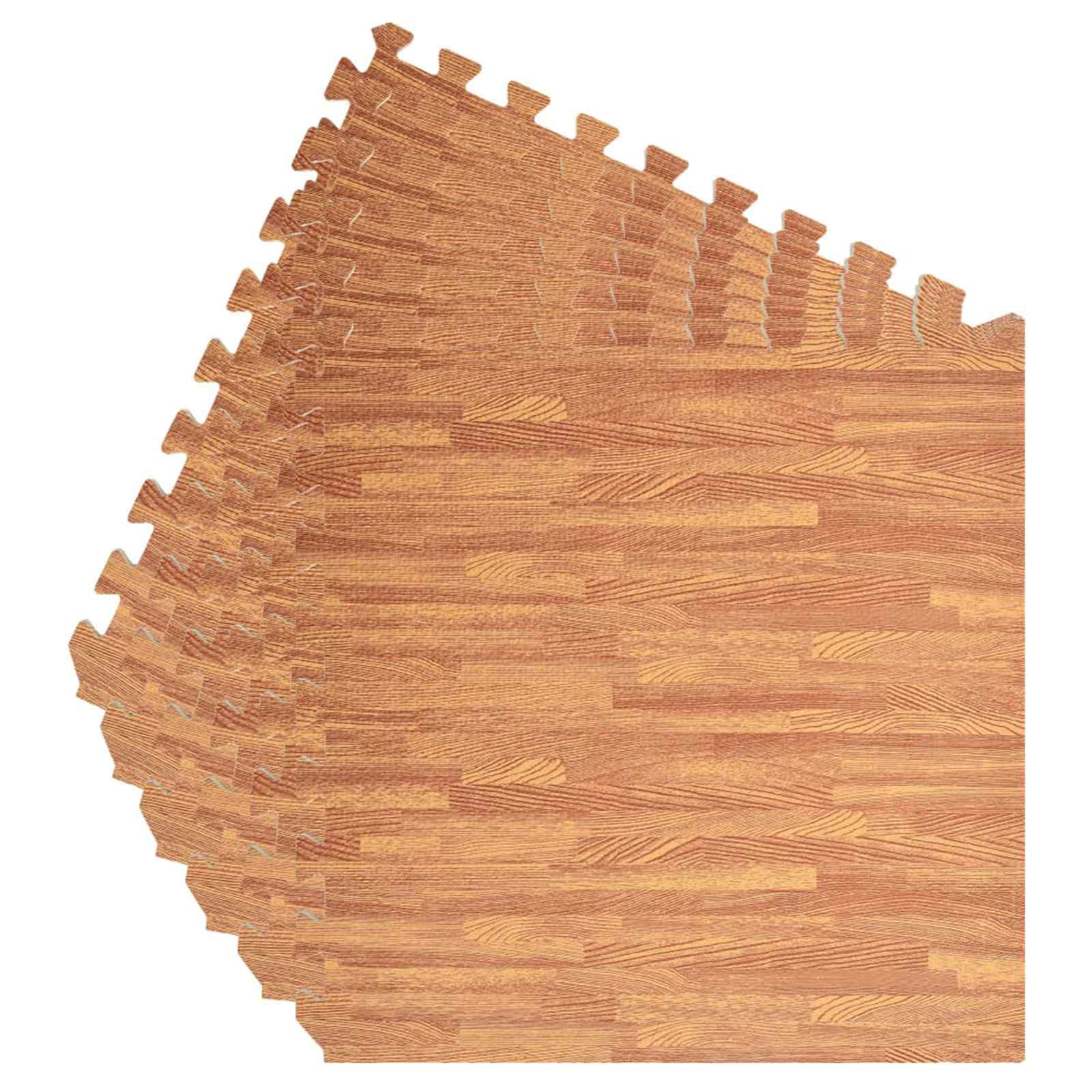 Tappetino per piscina 6 pezzi legno 4,32 ㎡ schiuma EVA