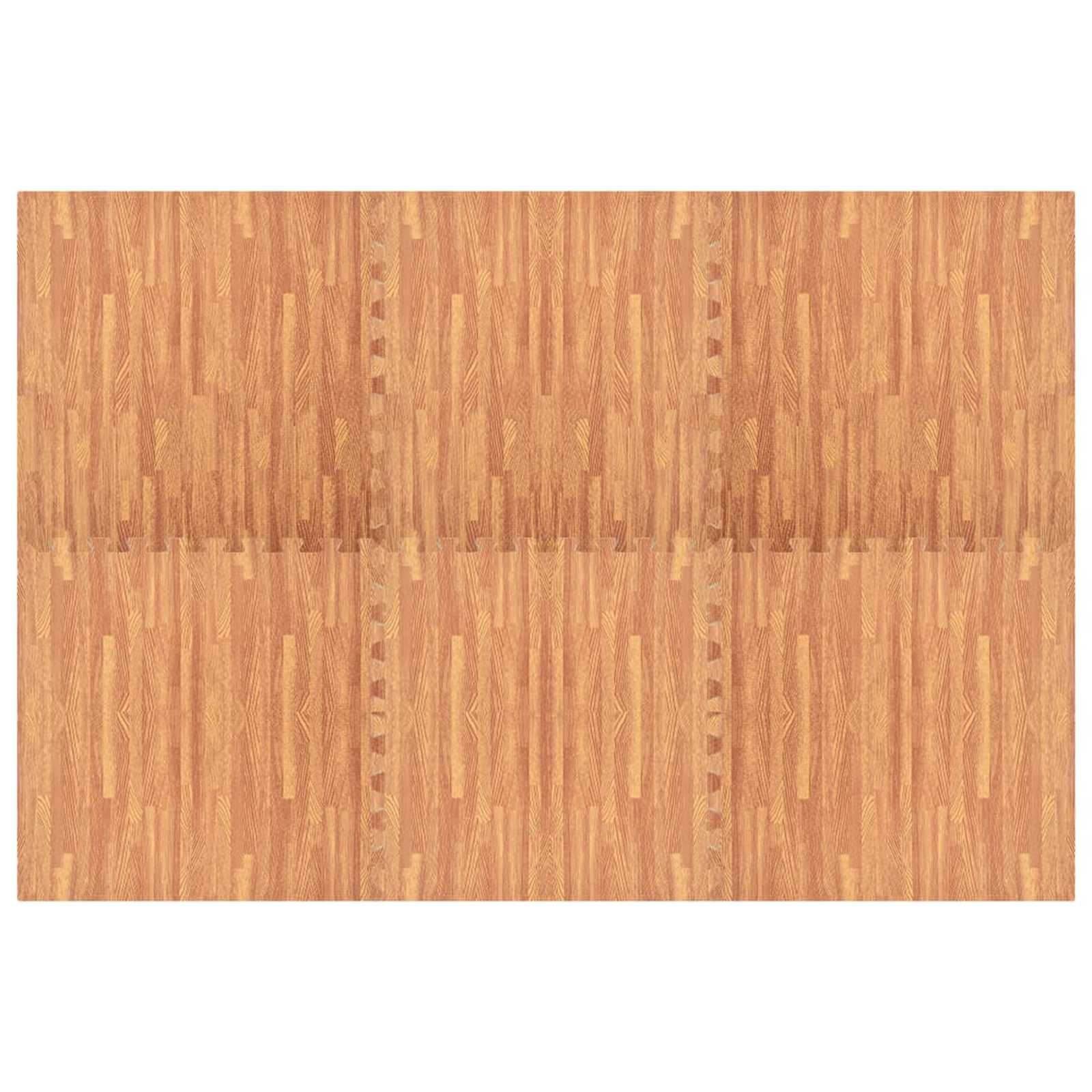 Tappetino per piscina 6 pezzi legno 4,32 ㎡ schiuma EVA