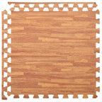 Tappetino per piscina 6 pezzi legno 4,32 ㎡ schiuma EVA