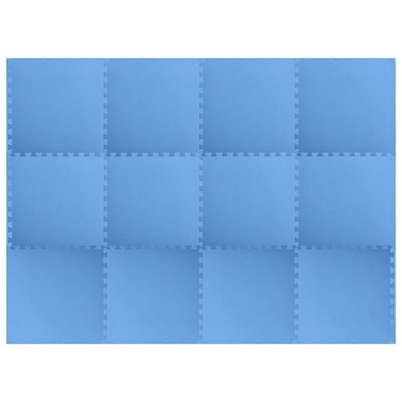 Tappetino per piscina 12 pezzi Blu 4,32 m² Schiuma EVA
