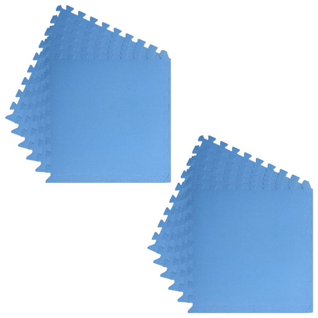 Tappetino per piscina 12 pezzi Blu 4,32 m² Schiuma EVA