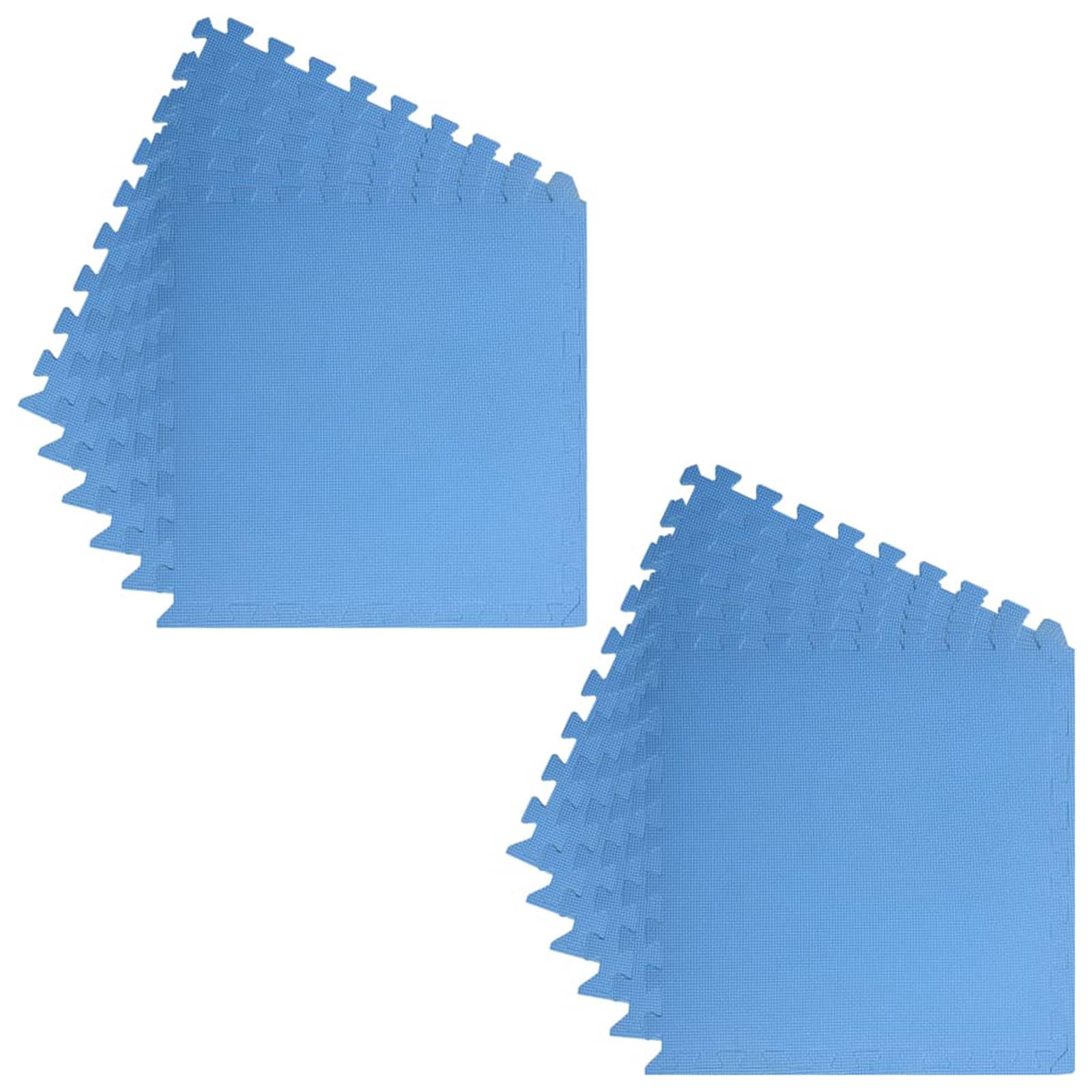 Tappetino per piscina 12 pezzi Blu 4,32 m² Schiuma EVA
