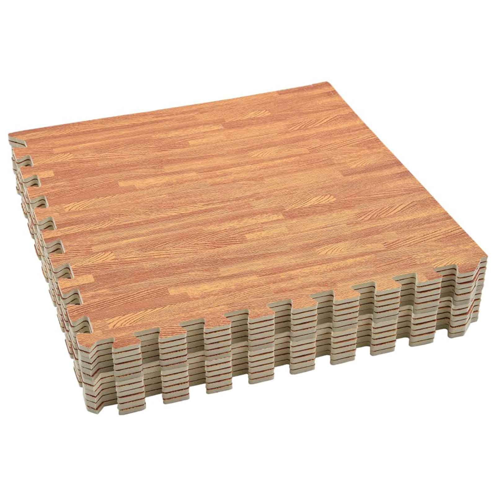 Tappetino per piscina 12 pezzi legno 4,32 ㎡ schiuma EVA