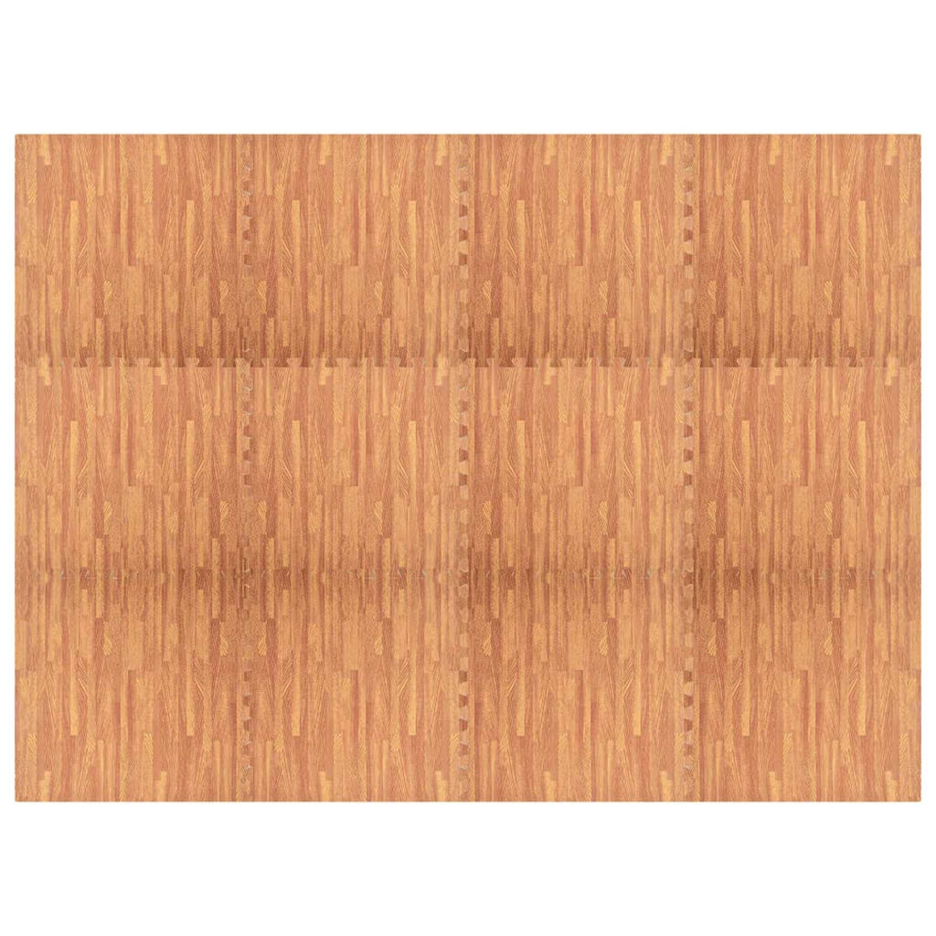 Tappetino per piscina 12 pezzi legno 4,32 ㎡ schiuma EVA