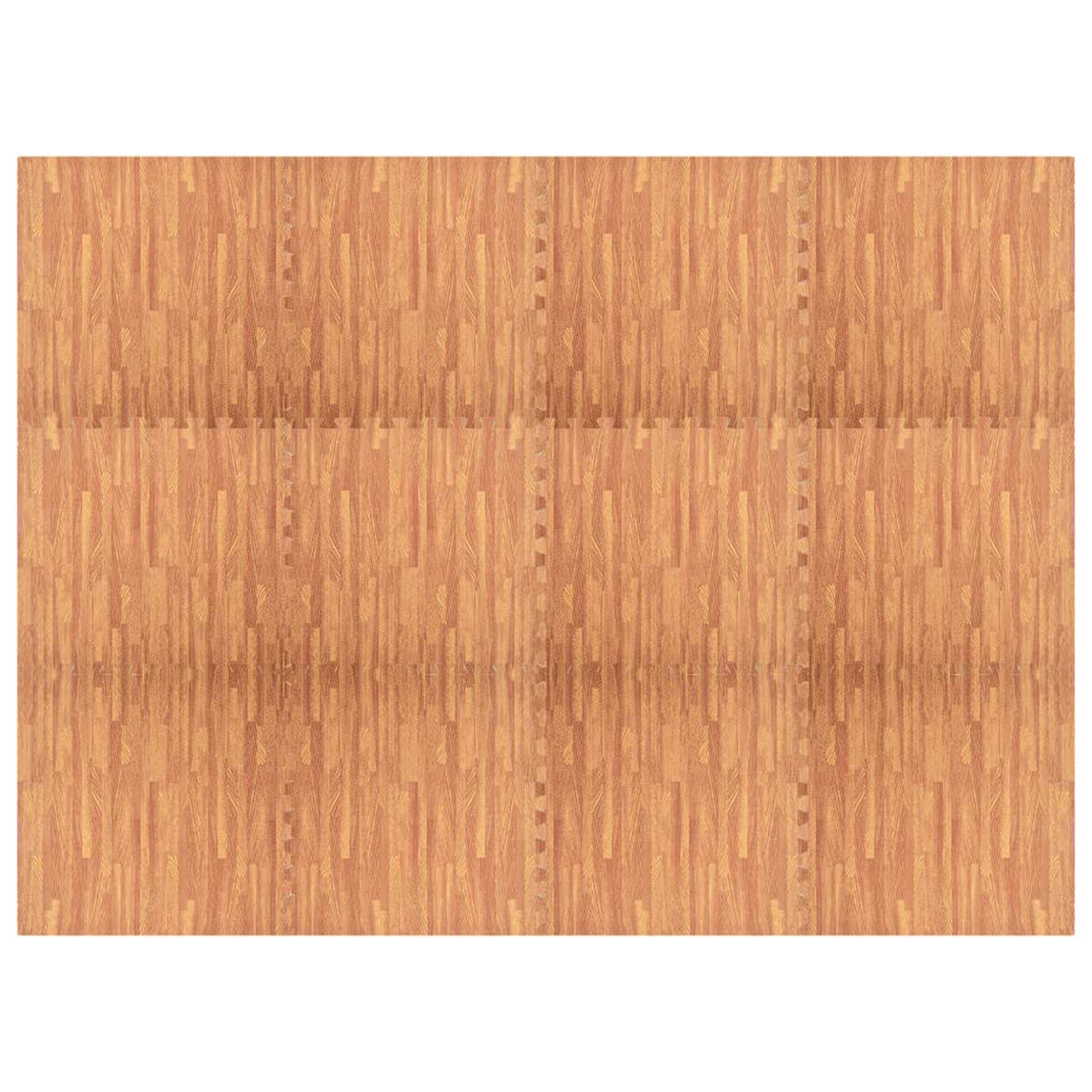 Tappetino per piscina 12 pezzi legno 4,32 ㎡ schiuma EVA