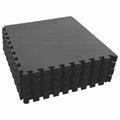 Tappetino per piscina 24 pcs schiuma EVA nero 8,64 m²