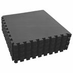 Tappetino per piscina 24 pcs schiuma EVA nero 8,64 m²