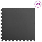Tappetino per piscina 24 pcs schiuma EVA nero 8,64 m²