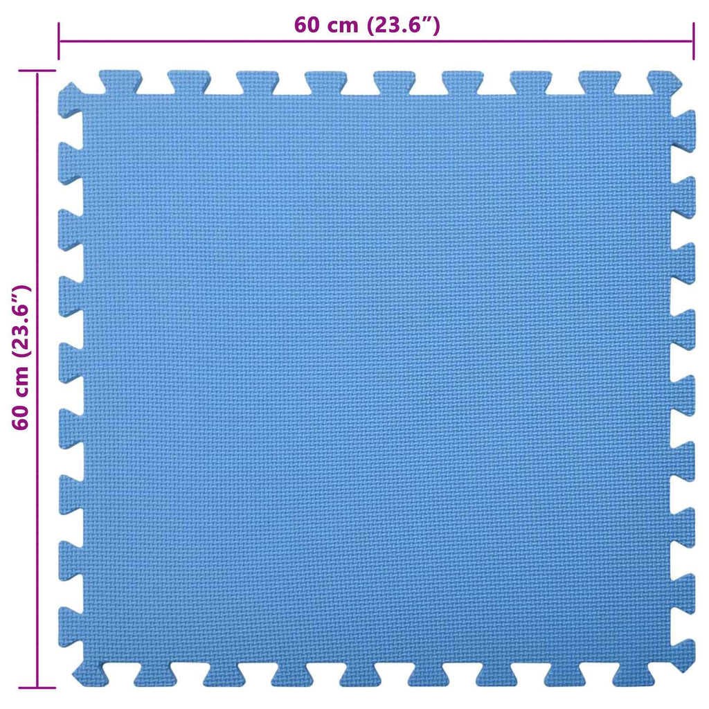 Tappetino per piscina 24 pcs Blu 8,64 ㎡ Schiuma EVA