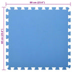 Tappetino per piscina 24 pcs Blu 8,64 ㎡ Schiuma EVA