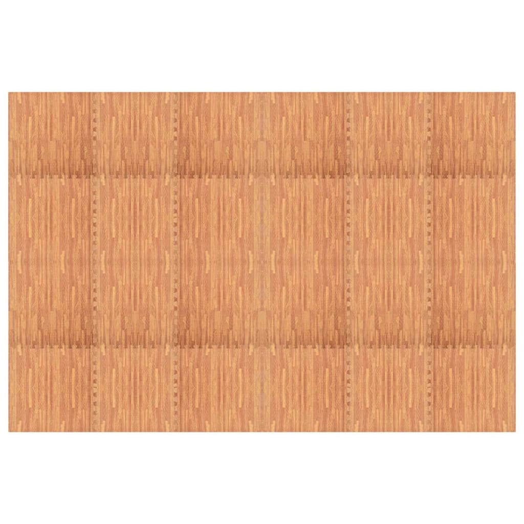 Tappetino per piscina 24 pcs legno 8,64 ㎡ schiuma EVA