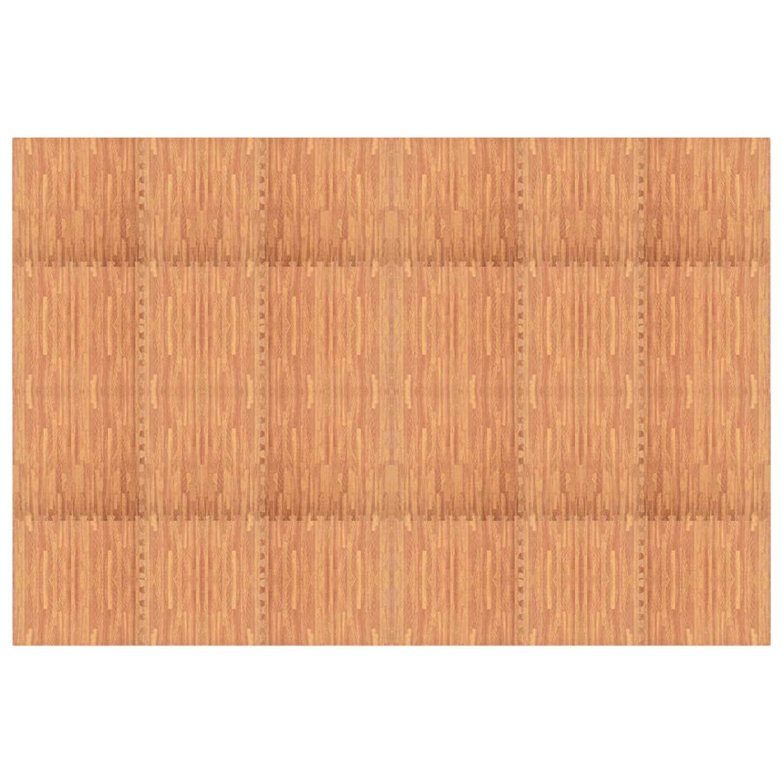 Tappetino per piscina 24 pcs legno 8,64 ㎡ schiuma EVA